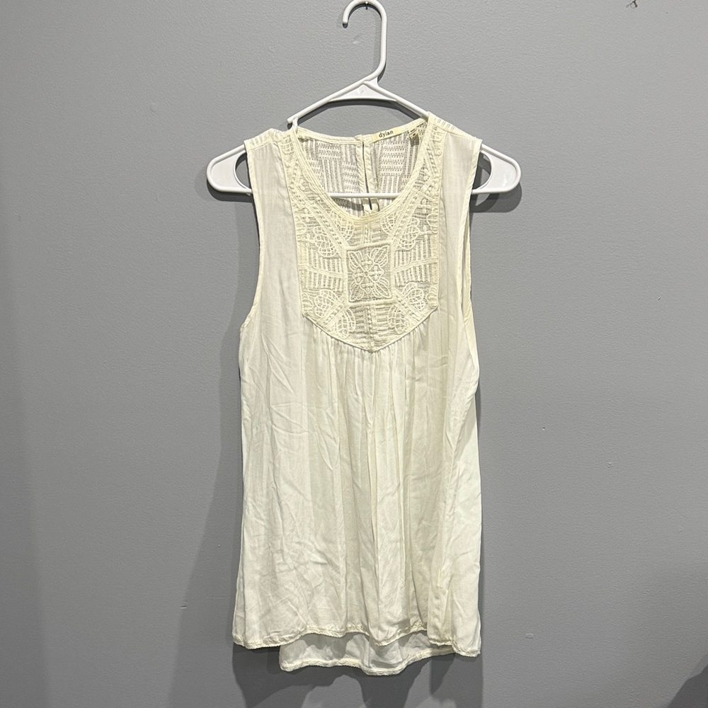Dylan Off White Lace Detail Blouse